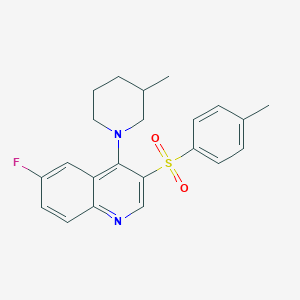 molecular formula C22H23FN2O2S B2543135 6-Fluoro-4-(3-methylpiperidin-1-yl)-3-tosylquinoline CAS No. 899942-53-1