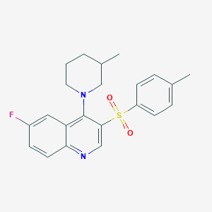 molecular formula C22H23FN2O2S B2543135 6-フルオロ-4-(3-メチルピペリジン-1-イル)-3-トシルキノリン CAS No. 899942-53-1