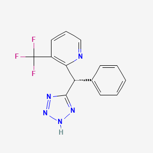 2-[(S)-phenyl(1H-1,2,3,4-tetrazol-5-yl)methyl]-3-(trifluoromethyl)pyridine