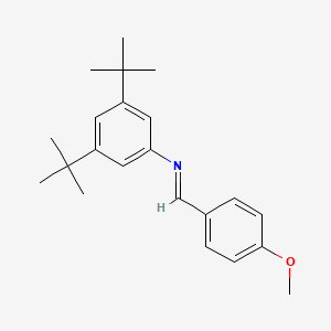 molecular formula C22H29NO B2543160 (E)-N-(3,5-di-tert-butylphenyl)-1-(4-methoxyphenyl)methanimine CAS No. 1199751-97-7