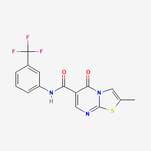 2-methyl-5-oxo-N-(3-(trifluoromethyl)phenyl)-5H-thiazolo[3,2-a]pyrimidine-6-carboxamide