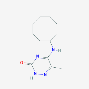 molecular formula C12H20N4O B254317 5-(cyclooctylamino)-6-methyl-1,2,4-triazin-3(2H)-one 
