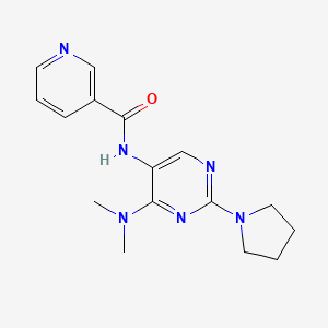 B2543171 N-(4-(dimethylamino)-2-(pyrrolidin-1-yl)pyrimidin-5-yl)nicotinamide CAS No. 1797293-34-5