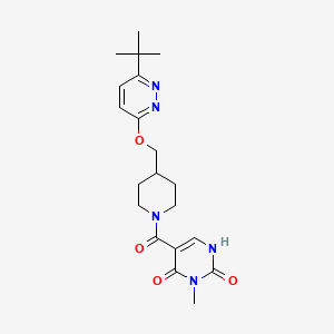 5-[4-[(6-Tert-butylpyridazin-3-yl)oxymethyl]piperidine-1-carbonyl]-3-methyl-1H-pyrimidine-2,4-dione