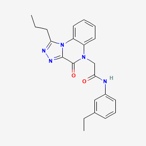 N-(3-ethylphenyl)-2-(4-oxo-1-propyl[1,2,4]triazolo[4,3-a]quinoxalin-5(4H)-yl)acetamide