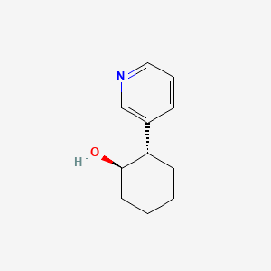 molecular formula C11H15NO B2543191 (1R,2S)-2-(pyridin-3-yl)cyclohexan-1-ol CAS No. 1450597-02-0; 1820581-32-5