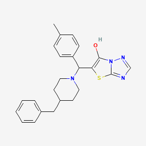 5-((4-Benzylpiperidin-1-yl)(p-tolyl)methyl)thiazolo[3,2-b][1,2,4]triazol-6-ol