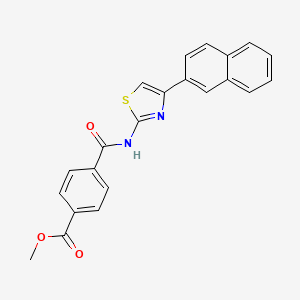 Methyl 4-((4-(naphthalen-2-yl)thiazol-2-yl)carbamoyl)benzoate