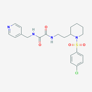 N1-(2-(1-((4-chlorophenyl)sulfonyl)piperidin-2-yl)ethyl)-N2-(pyridin-4-ylmethyl)oxalamide