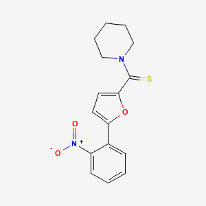 1-[5-(2-Nitrophenyl)furan-2-carbothioyl]piperidine