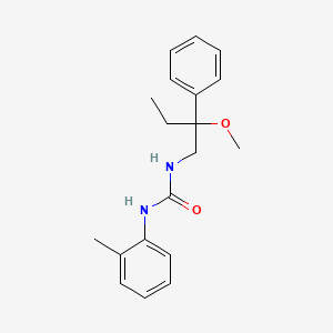 B2543222 1-(2-Methoxy-2-phenylbutyl)-3-(o-tolyl)urea CAS No. 1797887-18-3
