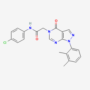 molecular formula C21H18ClN5O2 B2543227 N-(4-chlorophenyl)-2-[1-(2,3-dimethylphenyl)-4-oxopyrazolo[3,4-d]pyrimidin-5-yl]acetamide CAS No. 894996-37-3