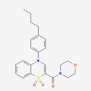 molecular formula C23H26N2O4S B2543228 4-(1-propionyl-2,3-dihydro-1H-indol-5-yl)-N-propylbenzamide CAS No. 1251688-61-5