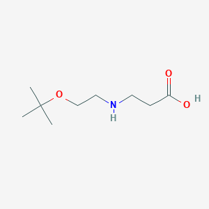 3-{[2-(Tert-butoxy)ethyl]amino}propanoic acid