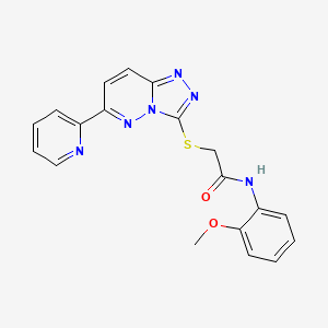 N-(2-methoxyphenyl)-2-[(6-pyridin-2-yl-[1,2,4]triazolo[4,3-b]pyridazin-3-yl)sulfanyl]acetamide