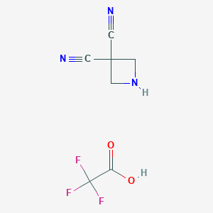 Azetidine-3,3-dicarbonitrile;2,2,2-trifluoroacetic acid