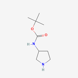 molecular formula C9H18N2O2 B2543248 3-(tert-Butoxycarbonylamino)pyrrolidine CAS No. 122536-76-9; 122536-77-0; 99724-19-3
