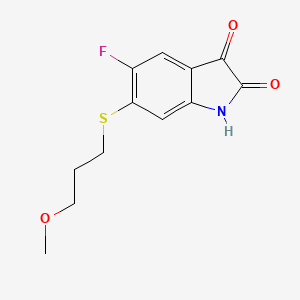 5-Fluoro-6-(3-methoxypropylsulfanyl)-1H-indole-2,3-dione