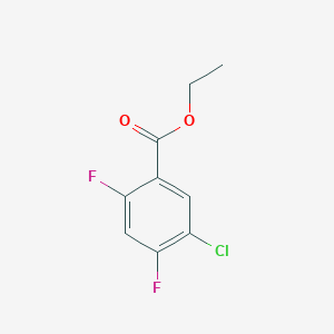 molecular formula C9H7ClF2O2 B2543258 Ethyl 5-chloro-2,4-difluorobenzoate CAS No. 1239592-10-9