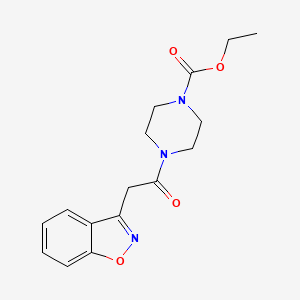 Ethyl 4-[2-(1,2-benzoxazol-3-yl)acetyl]piperazine-1-carboxylate