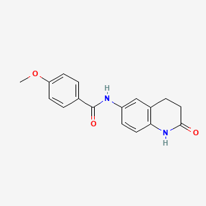 4-methoxy-N-(2-oxo-1,2,3,4-tetrahydro-6-quinolinyl)benzamide