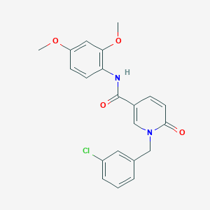 1-(3-chlorobenzyl)-N-(2,4-dimethoxyphenyl)-6-oxo-1,6-dihydropyridine-3-carboxamide