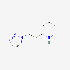 2-[2-(1H-1,2,3-Triazol-1-yl)ethyl]piperidine