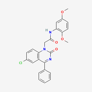 2-(6-chloro-2-oxo-4-phenylquinazolin-1(2H)-yl)-N-(2,5-dimethoxyphenyl)acetamide
