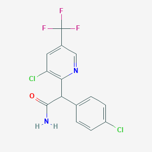 2-(4-Chlorophenyl)-2-[3-chloro-5-(trifluoromethyl)-2-pyridinyl]acetamide