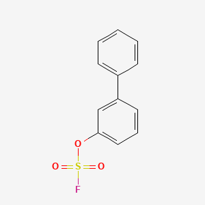 molecular formula C12H9FO3S B2543311 1-Fluorosulfonyloxy-3-phenylbenzene CAS No. 2148302-71-8