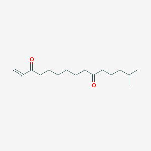 molecular formula C16H28O2 B2543315 14-Methylpentadec-1-ene-3,10-dione CAS No. 32746-63-7