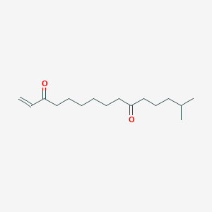 molecular formula C16H28O2 B2543315 14-Méthylpentadec-1-ène-3,10-dione CAS No. 32746-63-7