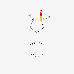 molecular formula C9H11NO2S B2543316 4-Phenylisothiazolidine 1,1-dioxide CAS No. 320393-23-5