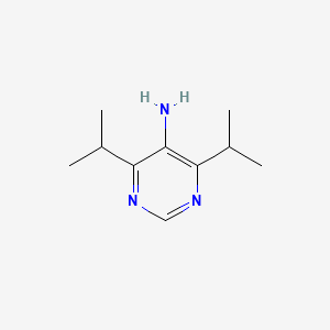 molecular formula C10H17N3 B2543323 4,6-Diisopropylpyrimidin-5-amine CAS No. 2168417-89-6
