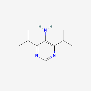 molecular formula C10H17N3 B2543323 4,6-二异丙基嘧啶-5-胺 CAS No. 2168417-89-6