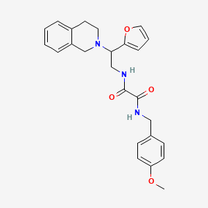 N1-(2-(3,4-dihydroisoquinolin-2(1H)-yl)-2-(furan-2-yl)ethyl)-N2-(4-methoxybenzyl)oxalamide