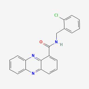molecular formula C20H14ClN3O B2543336 N-(2-氯苄基)吩嗪-1-甲酰胺 CAS No. 923113-79-5