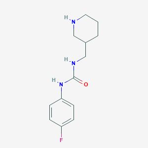 molecular formula C13H18FN3O B2543341 1-(4-氟苯基)-3-(哌啶-3-基甲基)脲 CAS No. 1016515-35-7