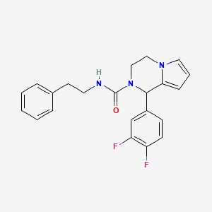 1-(3,4-difluorophenyl)-N-phenethyl-3,4-dihydropyrrolo[1,2-a]pyrazine-2(1H)-carboxamide