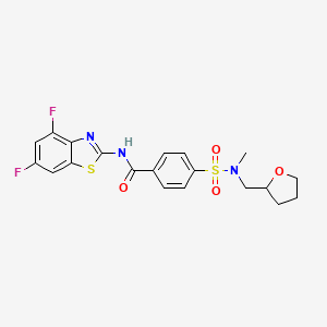 N-(4,6-difluoro-1,3-benzothiazol-2-yl)-4-{[methyl(tetrahydrofuran-2-ylmethyl)amino]sulfonyl}benzamide