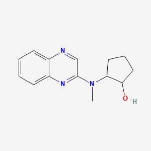 2-[Methyl(quinoxalin-2-yl)amino]cyclopentan-1-ol