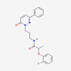2-(2-fluorophenoxy)-N-(3-(6-oxo-3-phenylpyridazin-1(6H)-yl)propyl)propanamide