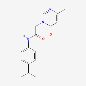N-(4-isopropylphenyl)-2-(4-methyl-6-oxopyrimidin-1(6H)-yl)acetamide