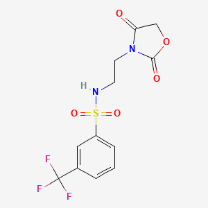 N-(2-(2,4-dioxooxazolidin-3-yl)ethyl)-3-(trifluoromethyl)benzenesulfonamide