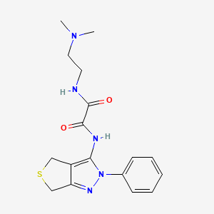 N1-(2-(dimethylamino)ethyl)-N2-(2-phenyl-4,6-dihydro-2H-thieno[3,4-c]pyrazol-3-yl)oxalamide