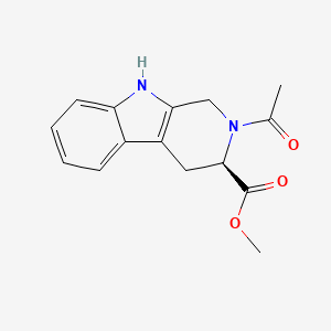 methyl (3R)-2-acetyl-2,3,4,9-tetrahydro-1H-beta-carboline-3-carboxylate