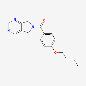 (4-butoxyphenyl)(5H-pyrrolo[3,4-d]pyrimidin-6(7H)-yl)methanone