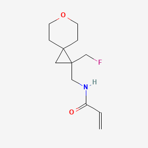 N-[[2-(Fluoromethyl)-6-oxaspiro[2.5]octan-2-yl]methyl]prop-2-enamide