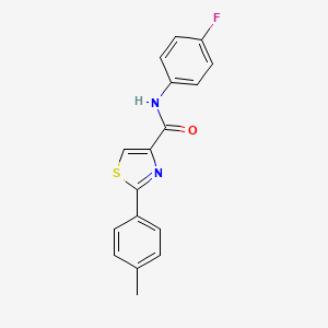 N-(4-fluorophenyl)-2-(4-methylphenyl)-1,3-thiazole-4-carboxamide