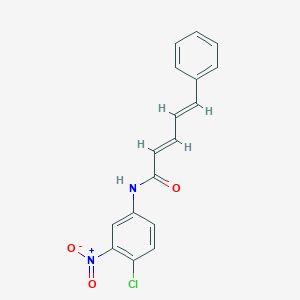 molecular formula C17H13ClN2O3 B254344 N-(4-chloro-3-nitrophenyl)-5-phenyl-2,4-pentadienamide 